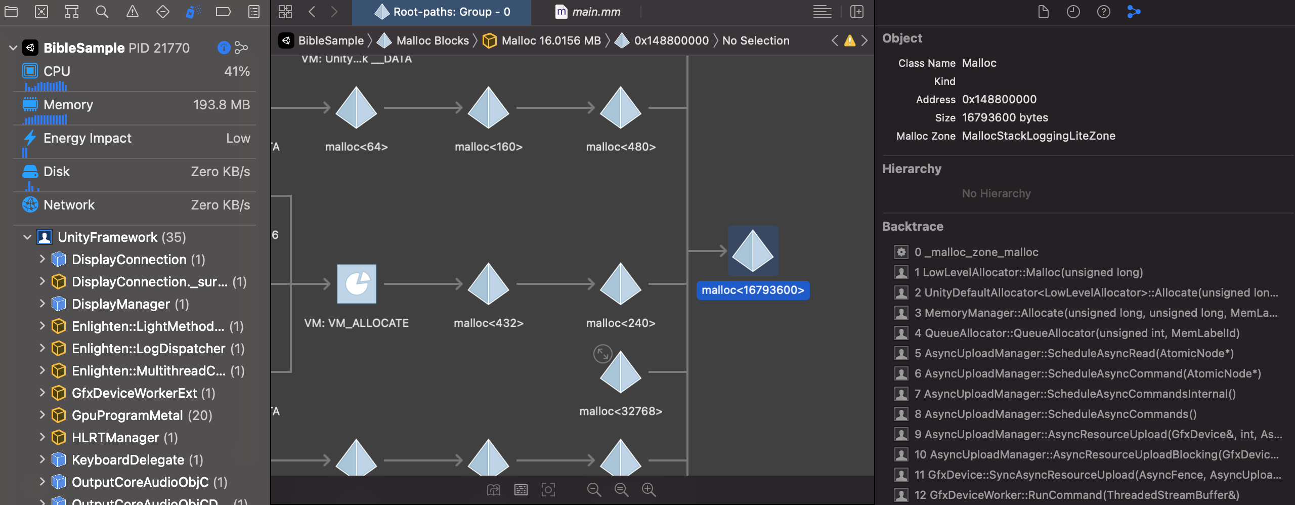 MemoryGraph Capture Screen