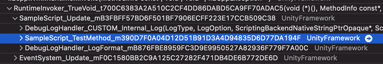 Symbol name in Time Profiler