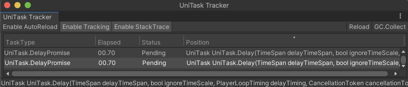 UniTask Tracker