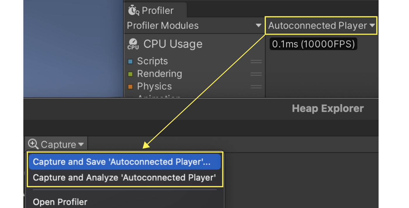 計測対象の切り替え