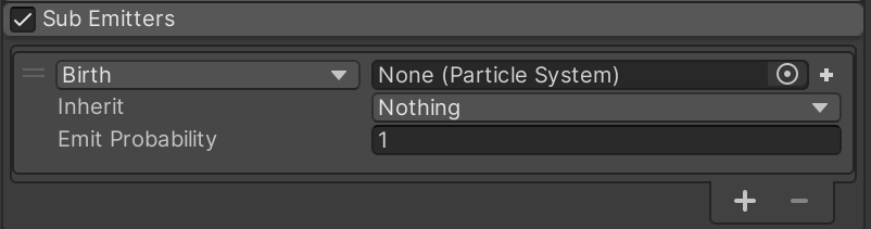 Sub Emittersモジュール