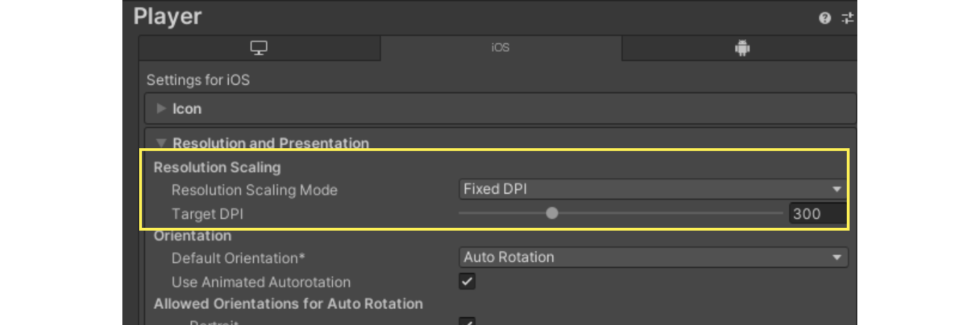 Resolution Scaling Mode